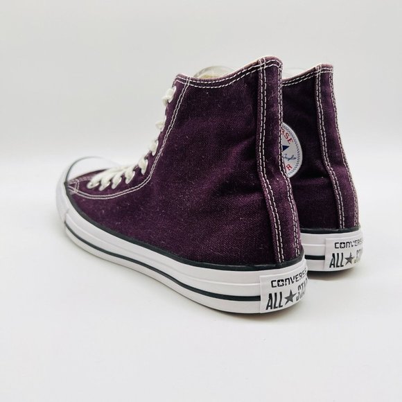 Converse All Star High Tops Womens 9.5 Mens 7.5  in Burgundy - Picture 7 of 14